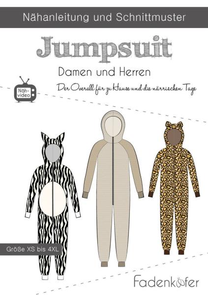 Fadenkäfer Papierschnittmuster Jumpsuit Damen und Herren